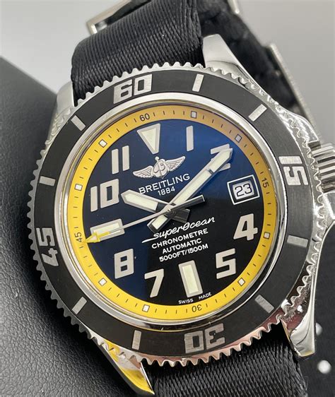 breitling superocean ii abyss yellow|Superocean Automatic 42 My22 .